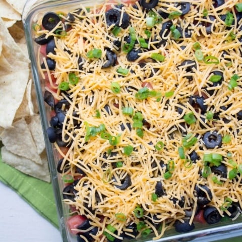 The Best Healthy Seven Layer Dip