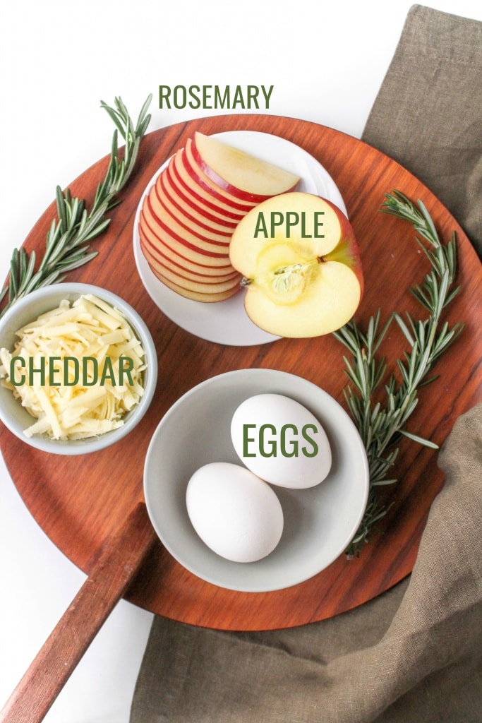 apple cheddar omelet ingredients