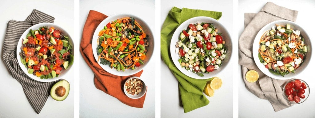 mix and match grain salad bowls