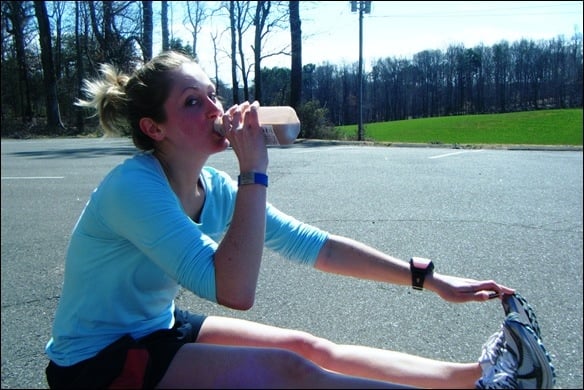 chocolate milk after a long run