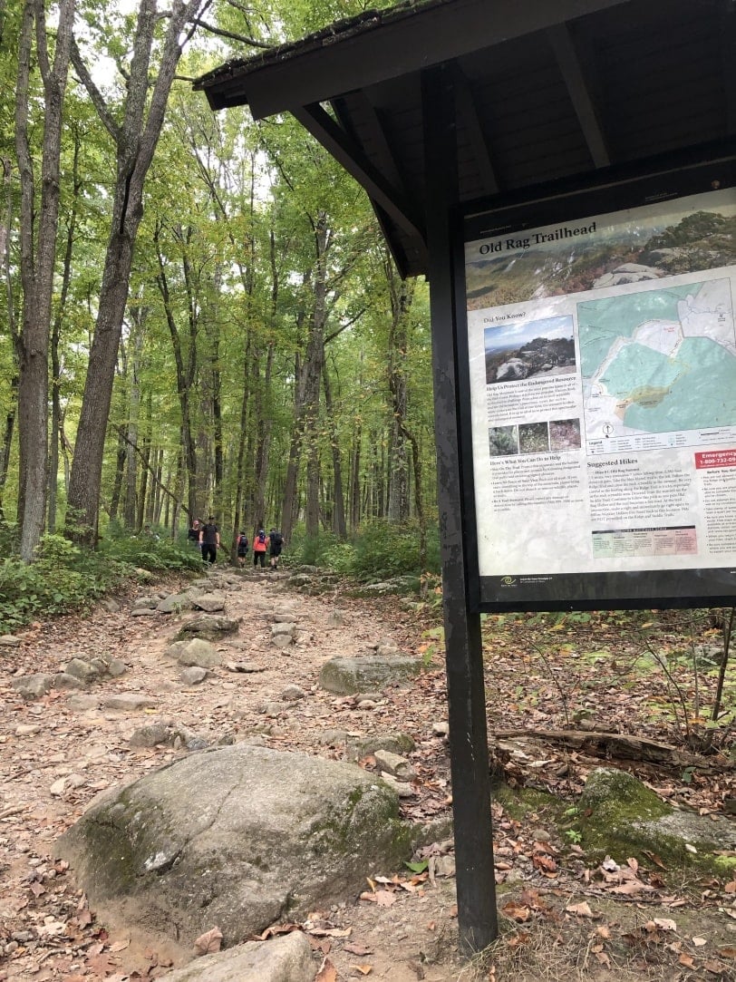 hiking old rag