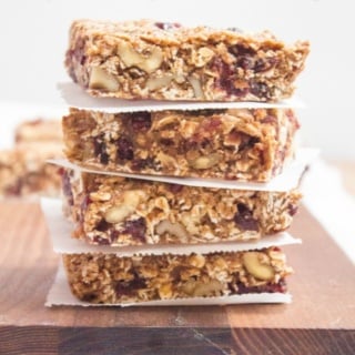 stack of granola bars
