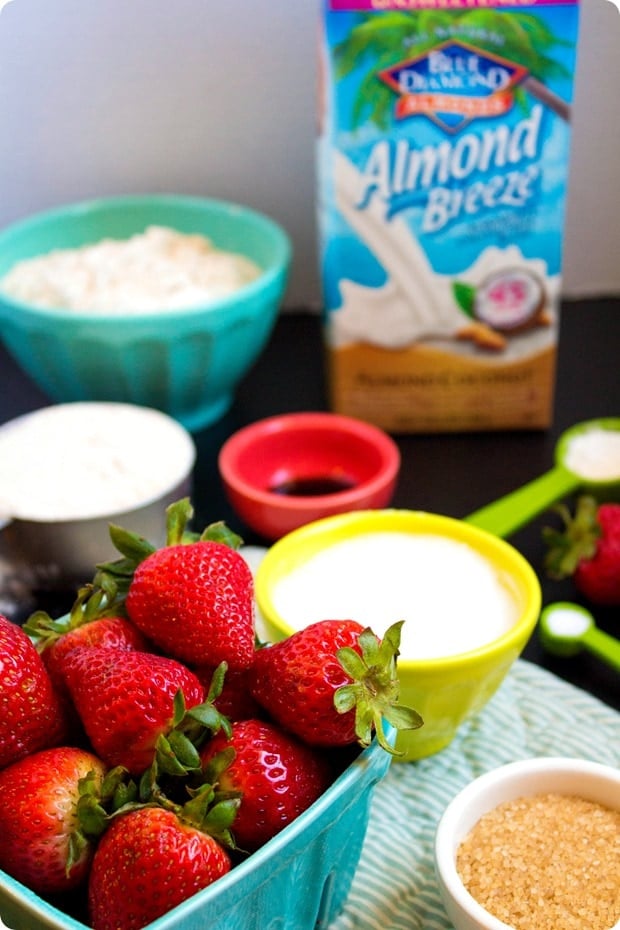 vegan strawberry scones ingredients