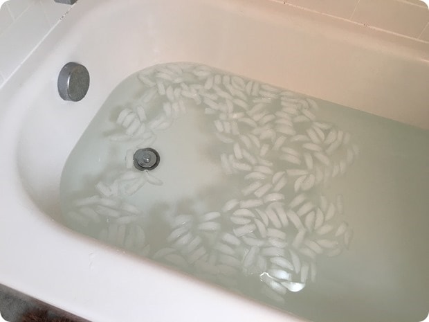 post long run ice bath