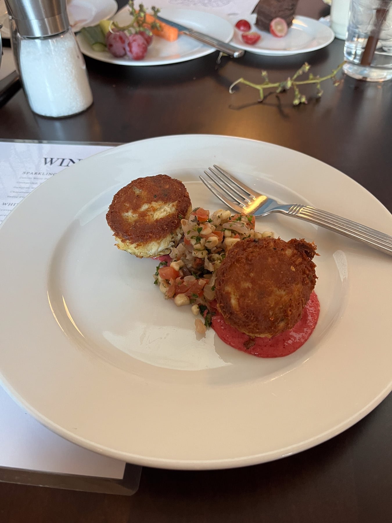 crab cake from the hyatt regency chesapeake bay