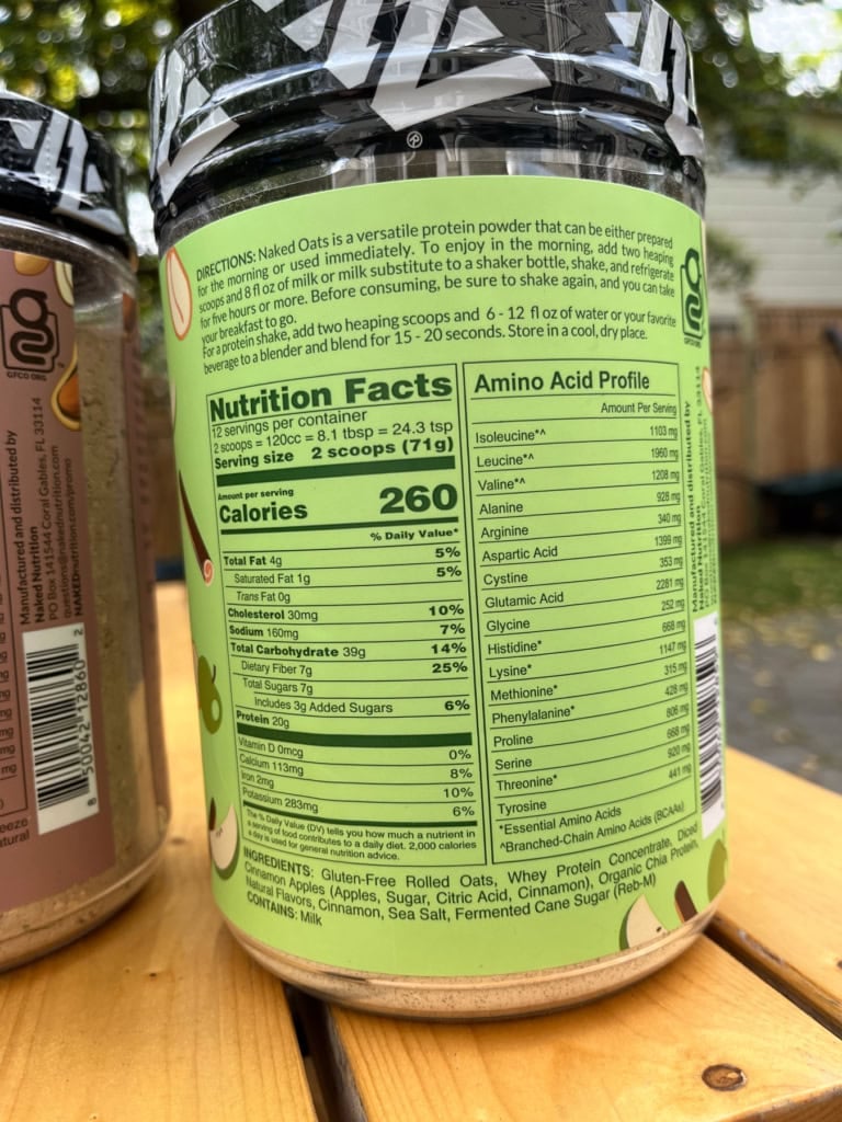 naked oats green apple cinnamon
