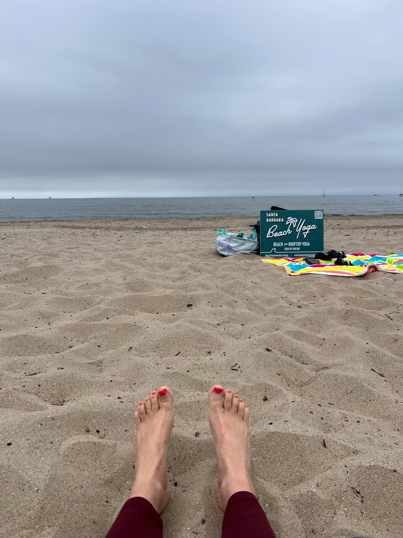 santa barbara beach yoga