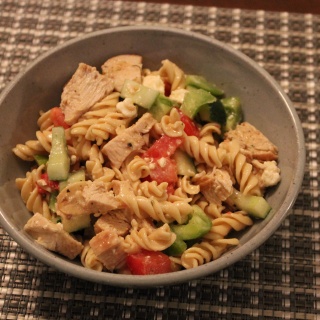 greek chicken pasta salad easy