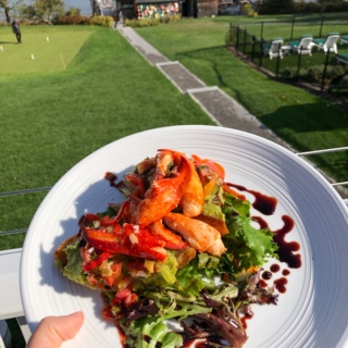 avocado toast topped with lobster