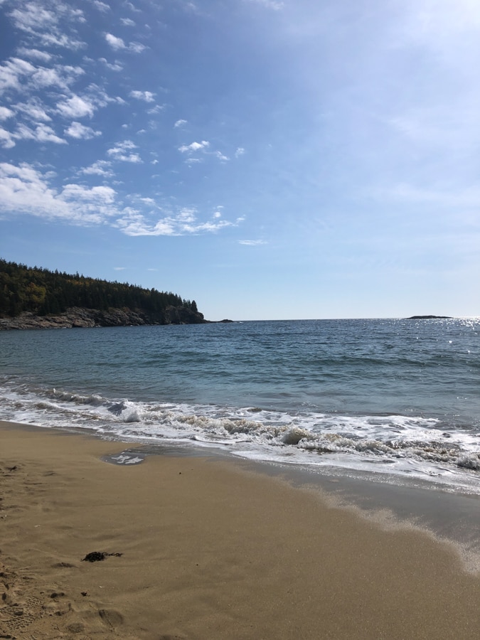 sand beach in acadia national park