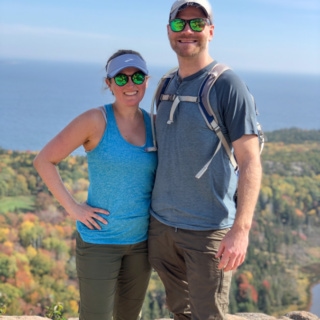 anne and matt mauney in acadia