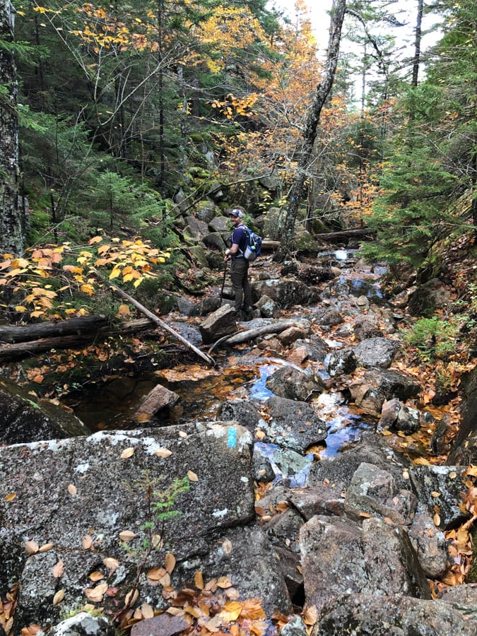 giant slide hike in acadia