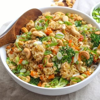 Instant pot quinoa fried rice 2