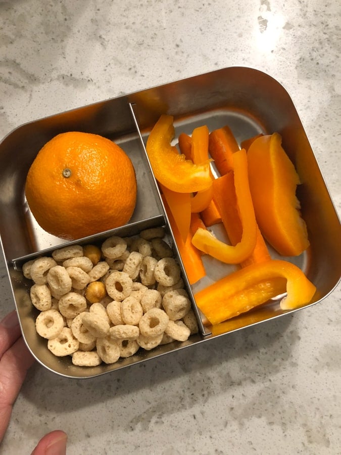 power O's, clementine, peppers