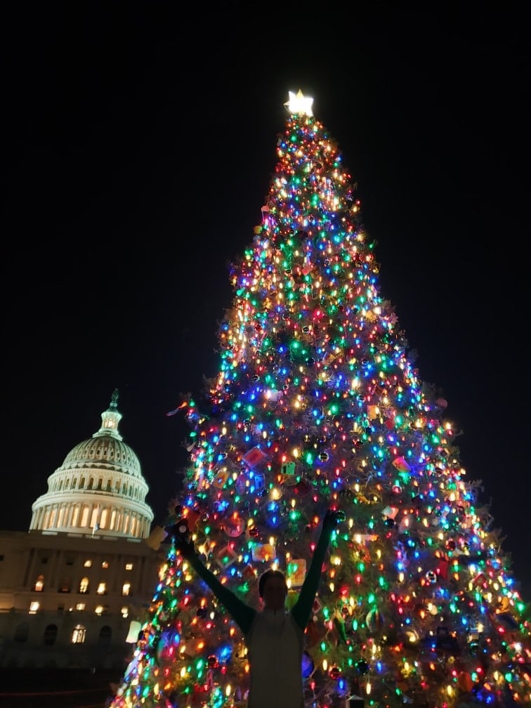 christmas tree light run around DC