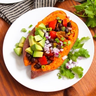 vegan stuffed sweet potatoes recipe