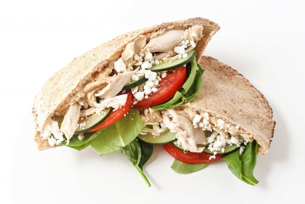 Mediterranean Chicken Pita Wrap