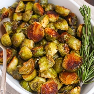miso honey roasted brussels sprouts