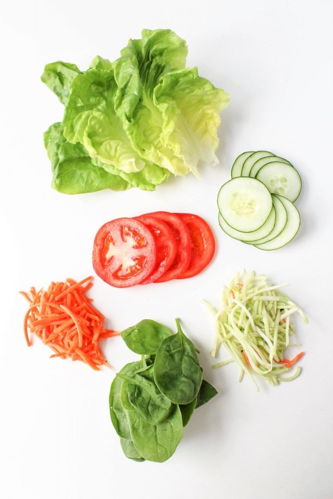 Mix & Match Healthy Sandwich Recipes - Vegetable ingredients