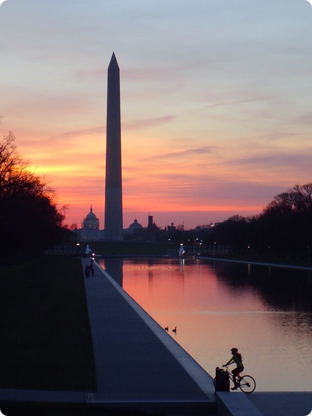 reflecting pool dc sunrise
