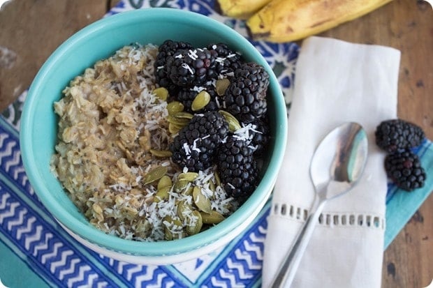 perfect microwave banana oatmeal