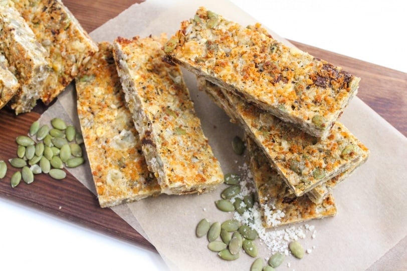 prep ahead savory granola bars