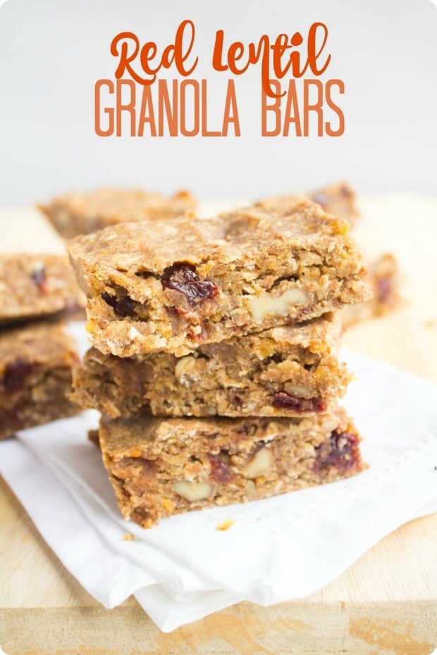 red lentil granola bars