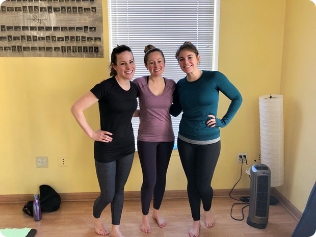 reunited with workout buddies