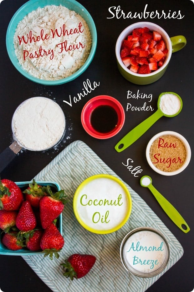 vegan strawberry scone ingredients