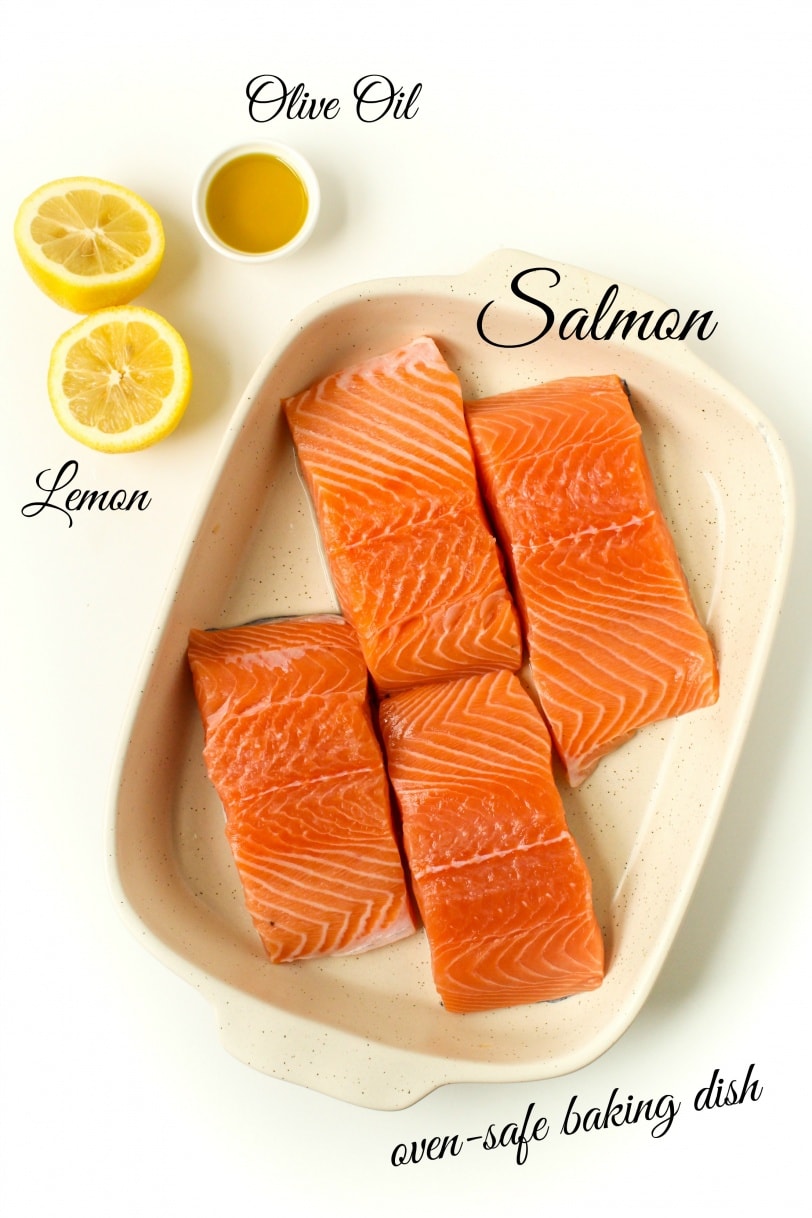 simple lemon baked salmon ingredients