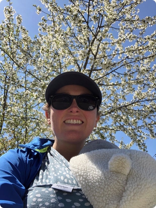spring walk with the baby 2