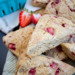 strawberry scones healthy valentines day recipe