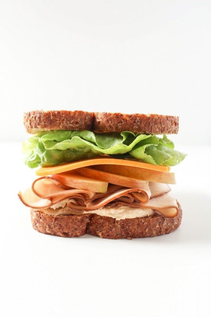 Healthy Sandwich Ideas - Turkey Apple Cheddar Sandwich