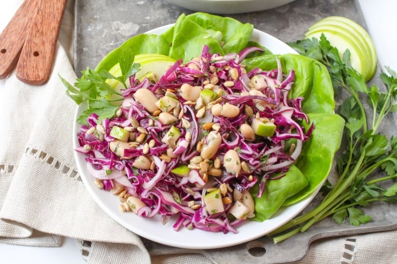 white bean cabbage slaw