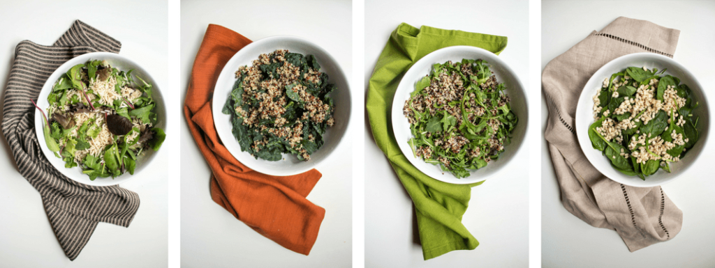 how to make mix and match grain salad bowls