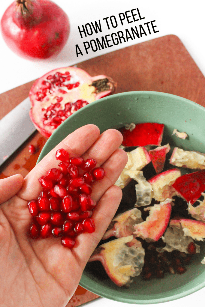how to peel a pomegranate
