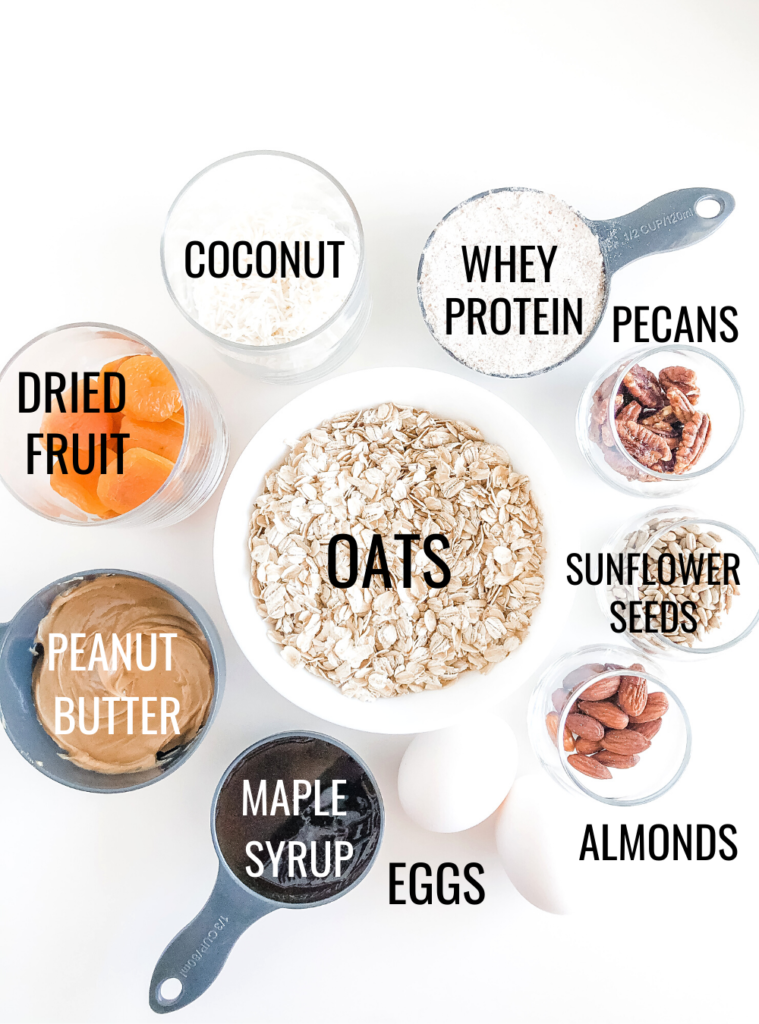 homemade protein granola bars ingredients