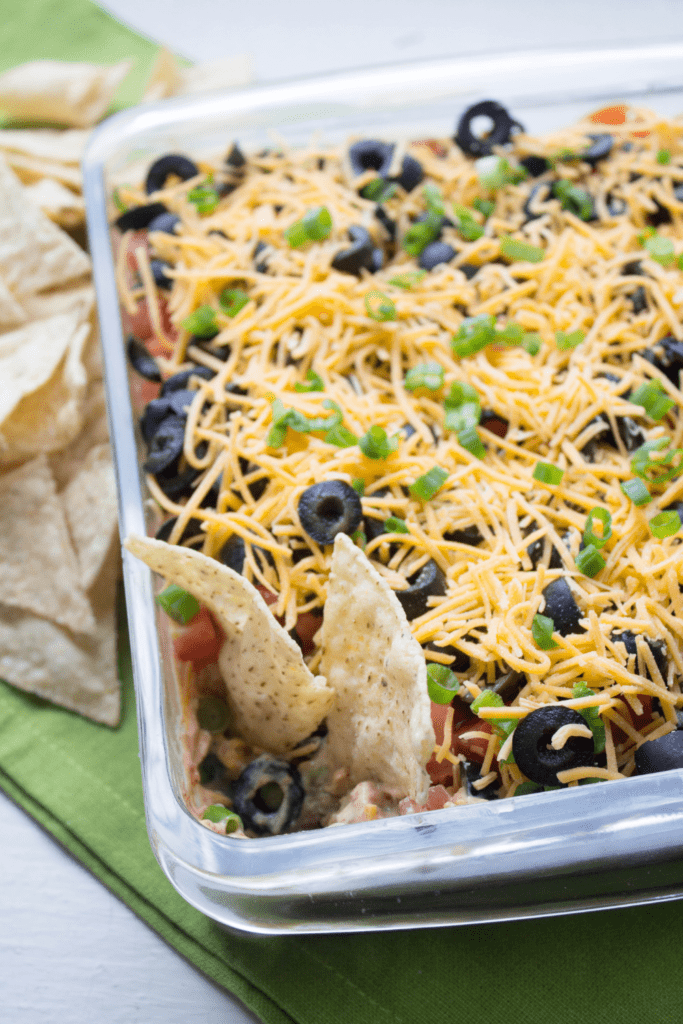 healthy seven layer taco dip