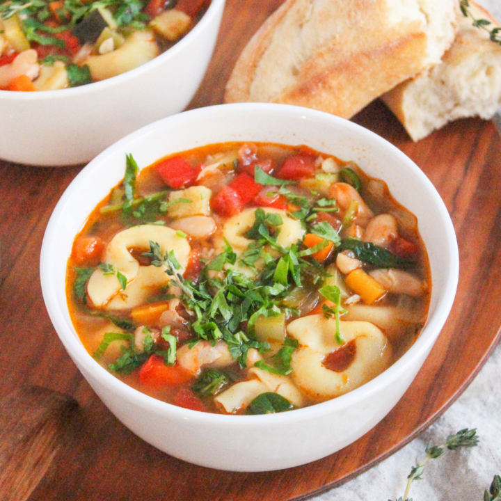 Cozy & Veggie-Packed Tortellini Soup (Instant Pot or Stovetop)